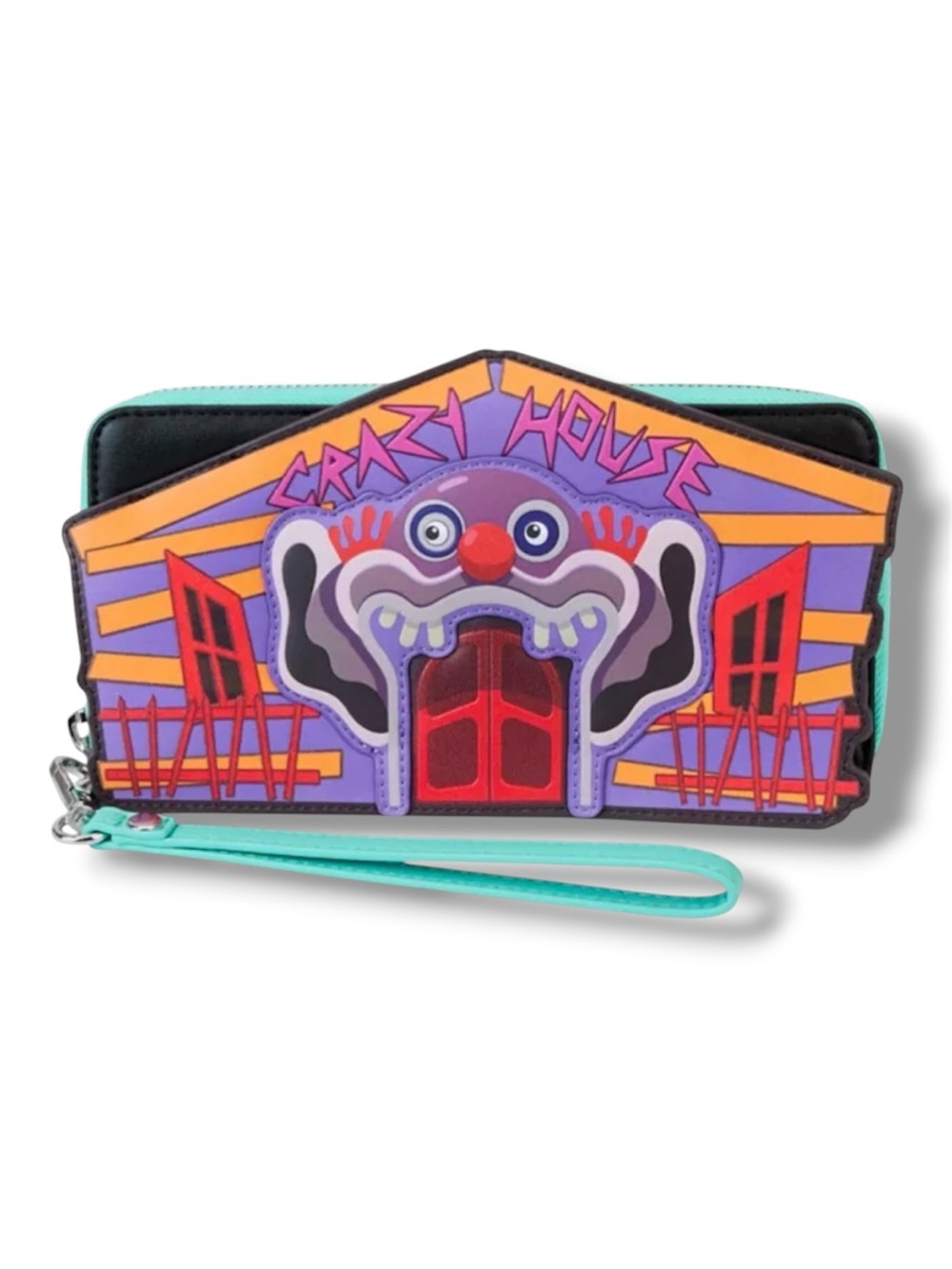 Loungefly Killer Clowns from Outer Space Glow-In-The-Dark Zip Wallet - NWT